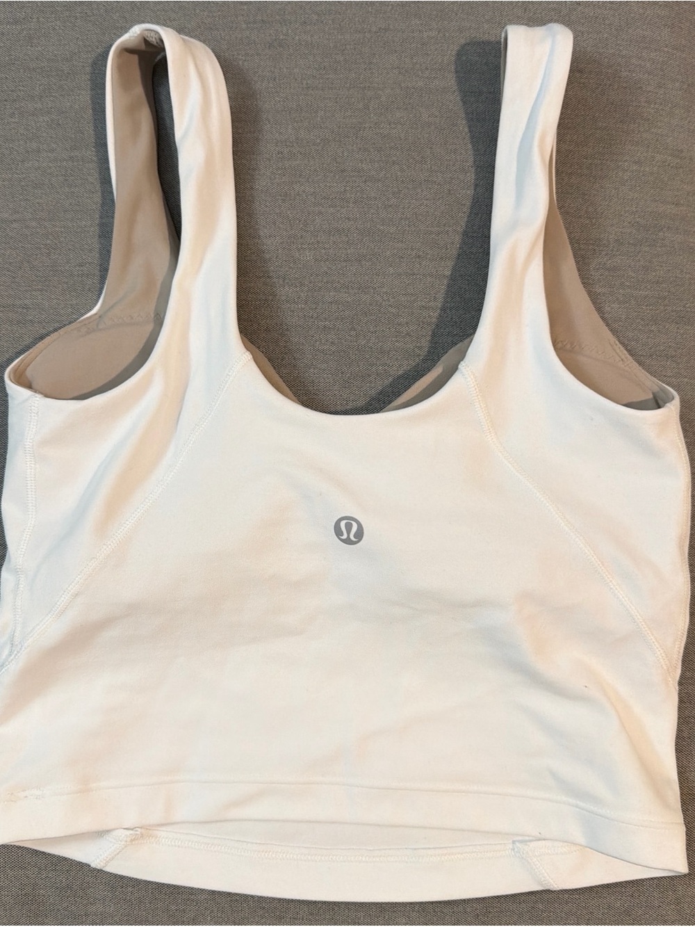 lululemon athletica cream tank top